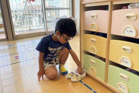 こんなに出来るようになったよ！（２歳児　にじ組）