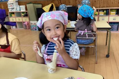 🍨パフェ作り（ゆり組　4歳児）🍨