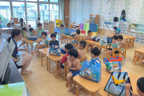 この夏楽しかったこと　(３歳児　そら組)