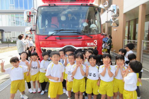 消防車がやってきました🚒