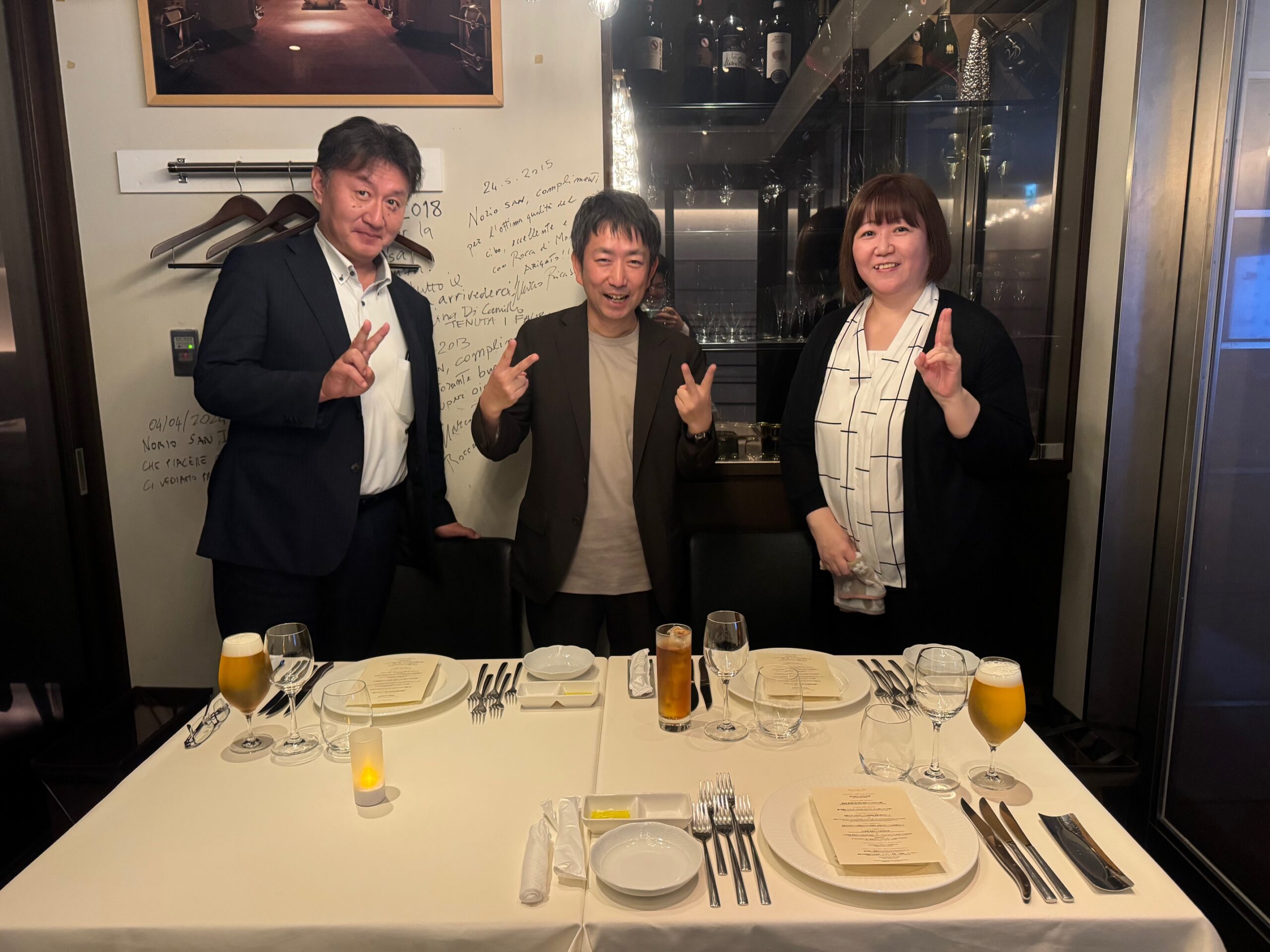 懇親会をしまして　in　東京