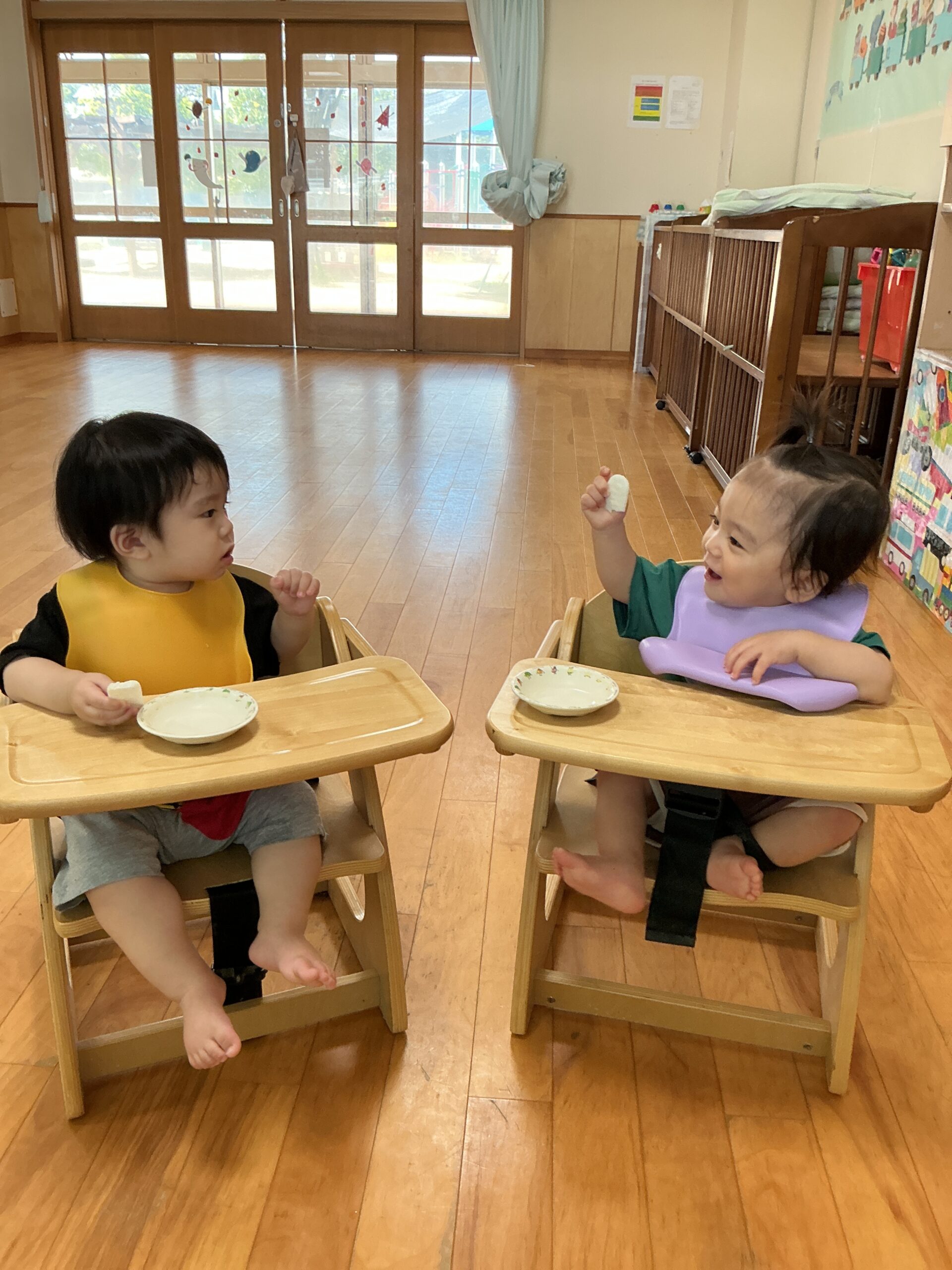 0歳児ひよこ組のお友だち✨