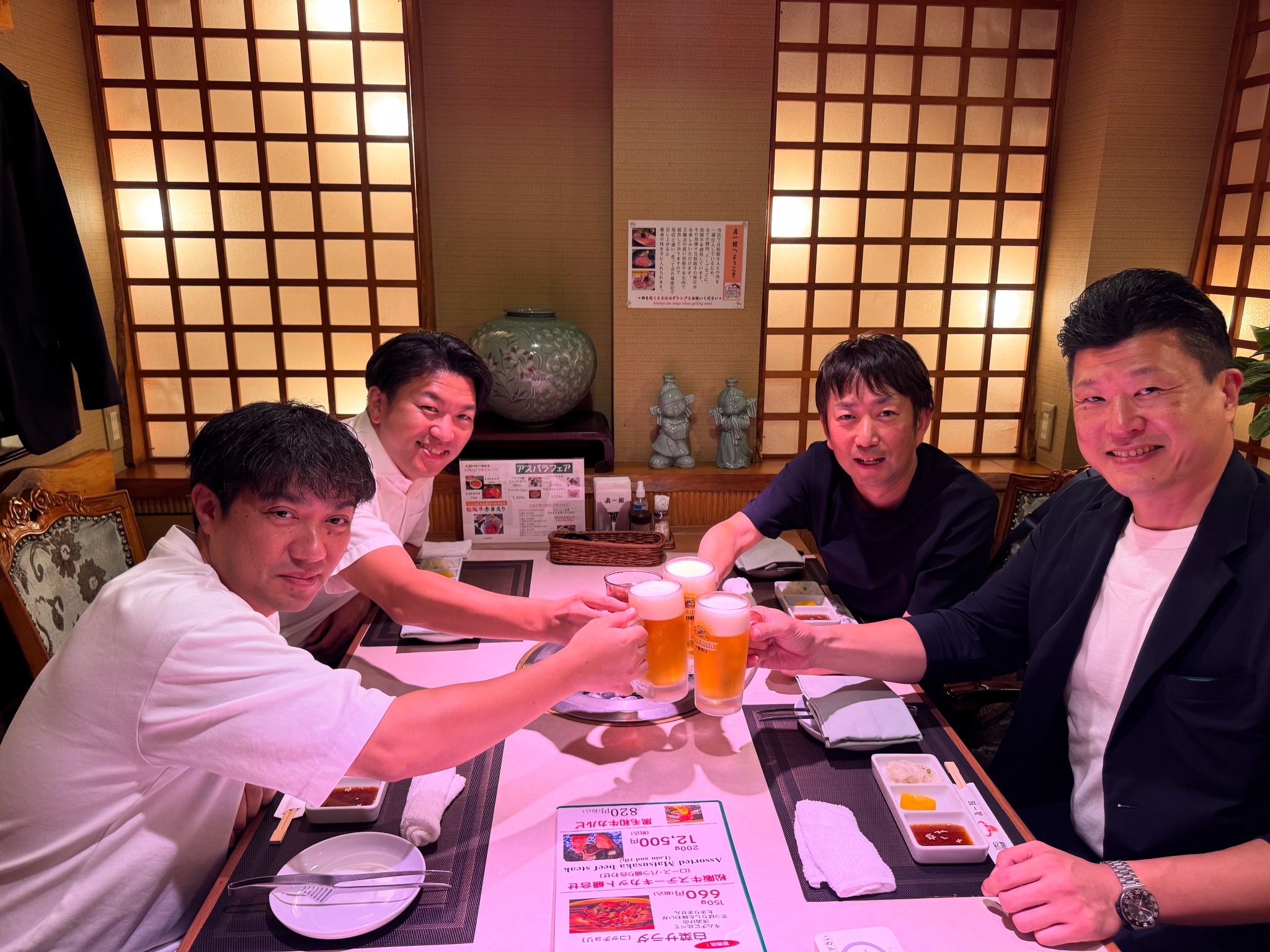 懇親会をしまして　in　新宿