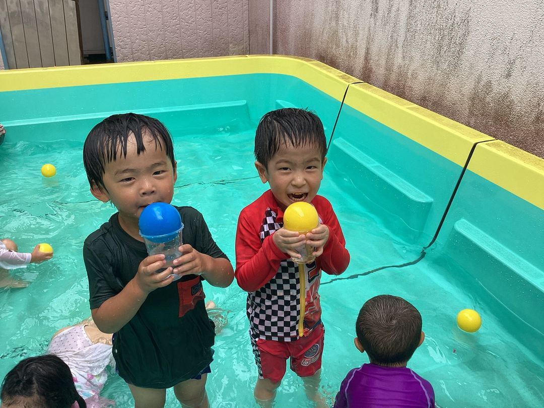 プール遊び💦(３歳児　ひまわり組）
