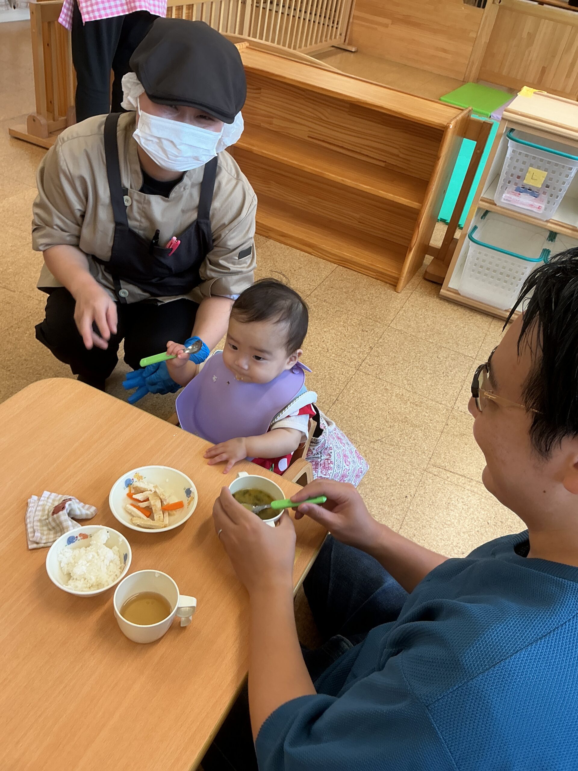 0歳児 給食参観☆