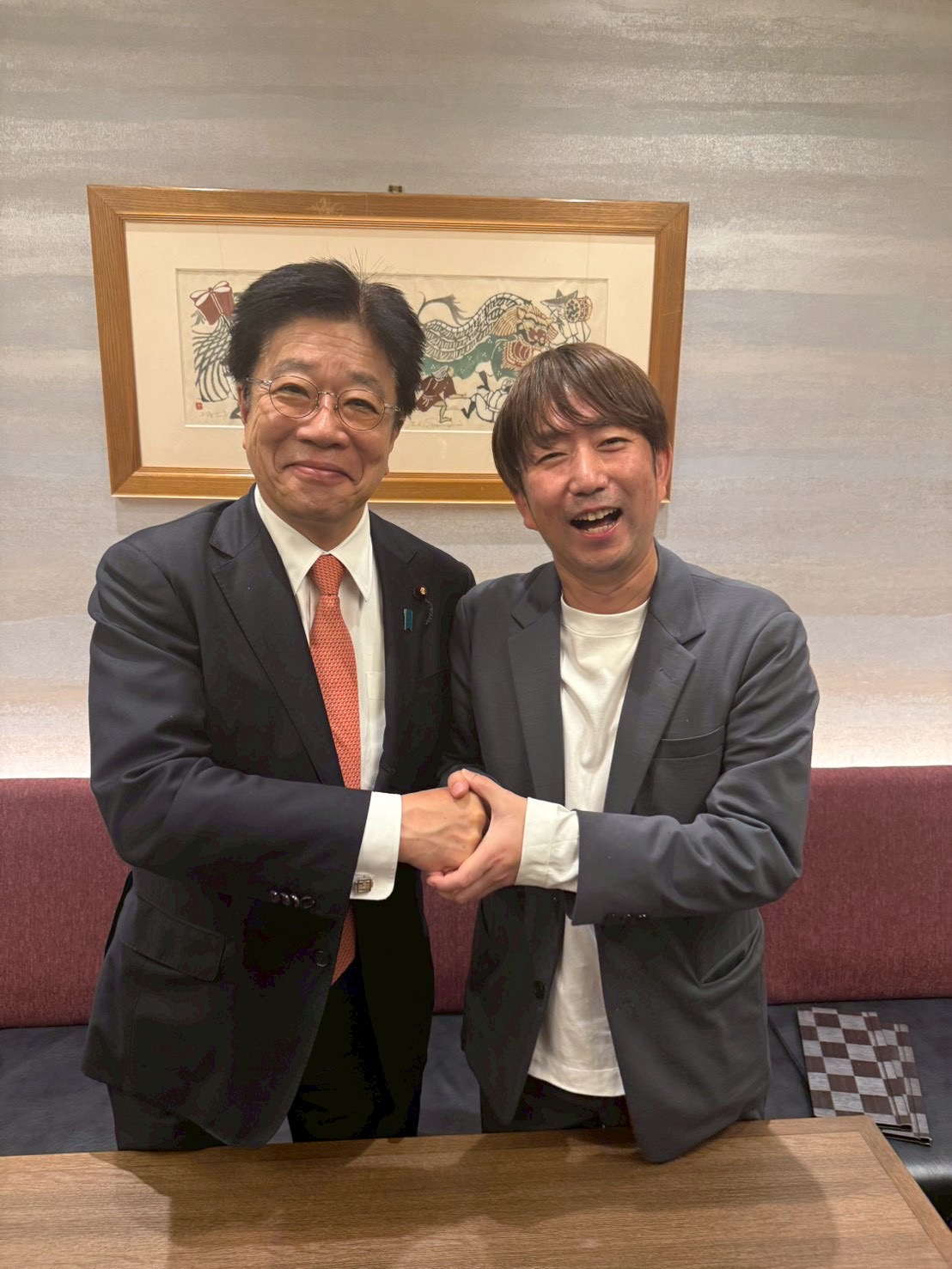 加藤勝信 元厚生労働大臣と会食 in 福岡市 加藤勝信 元厚生労働大臣と会食 in 福岡市