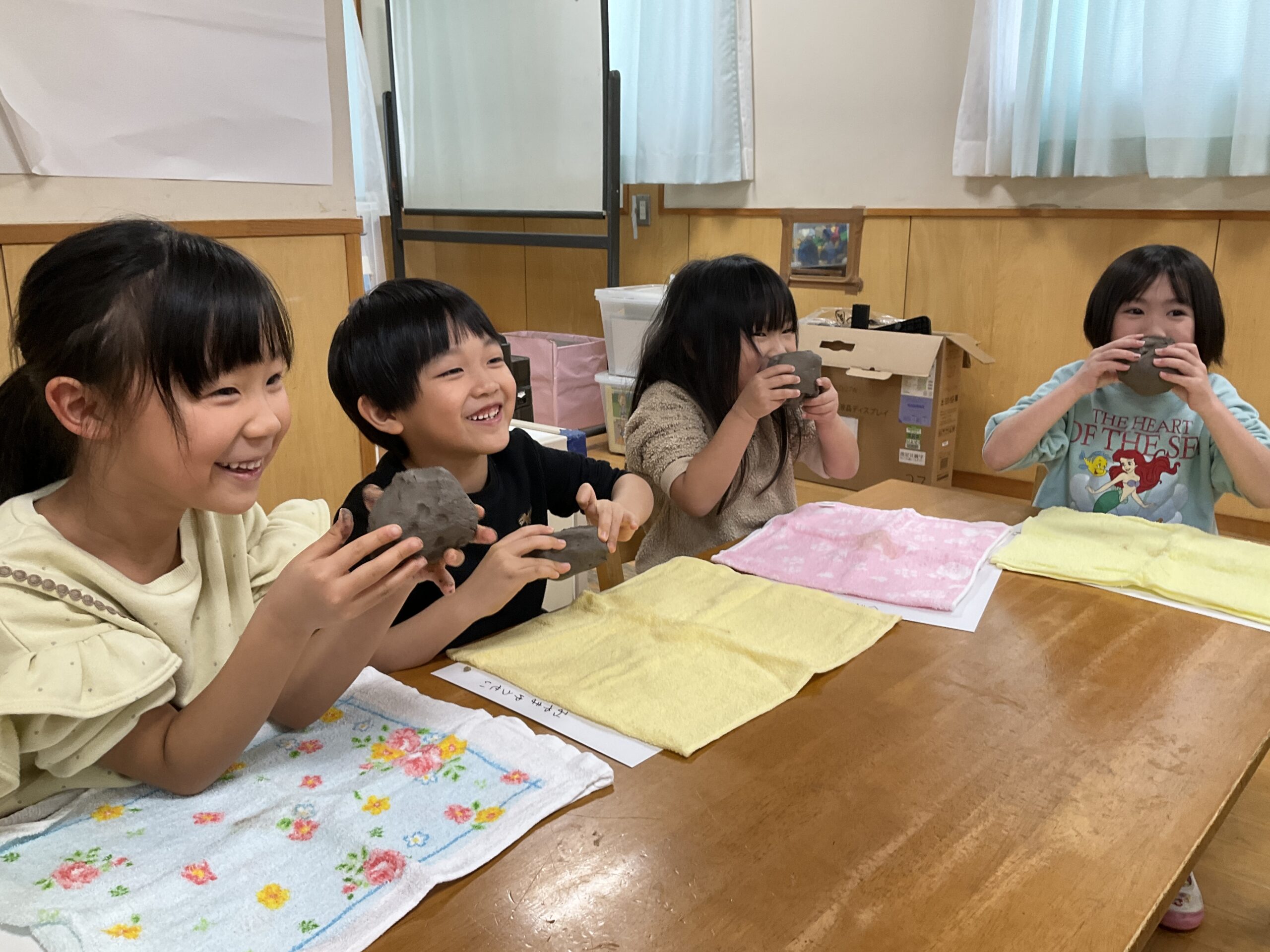 陶芸でお皿作り😀