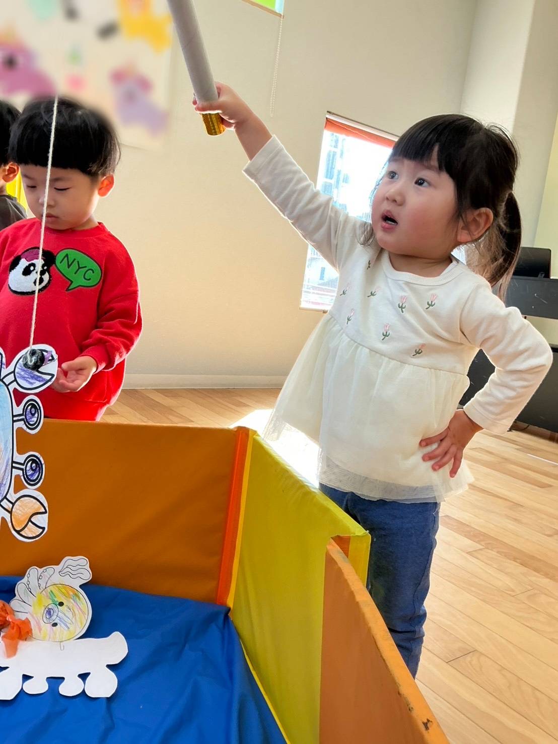 魚釣り遊びをしたよ✫