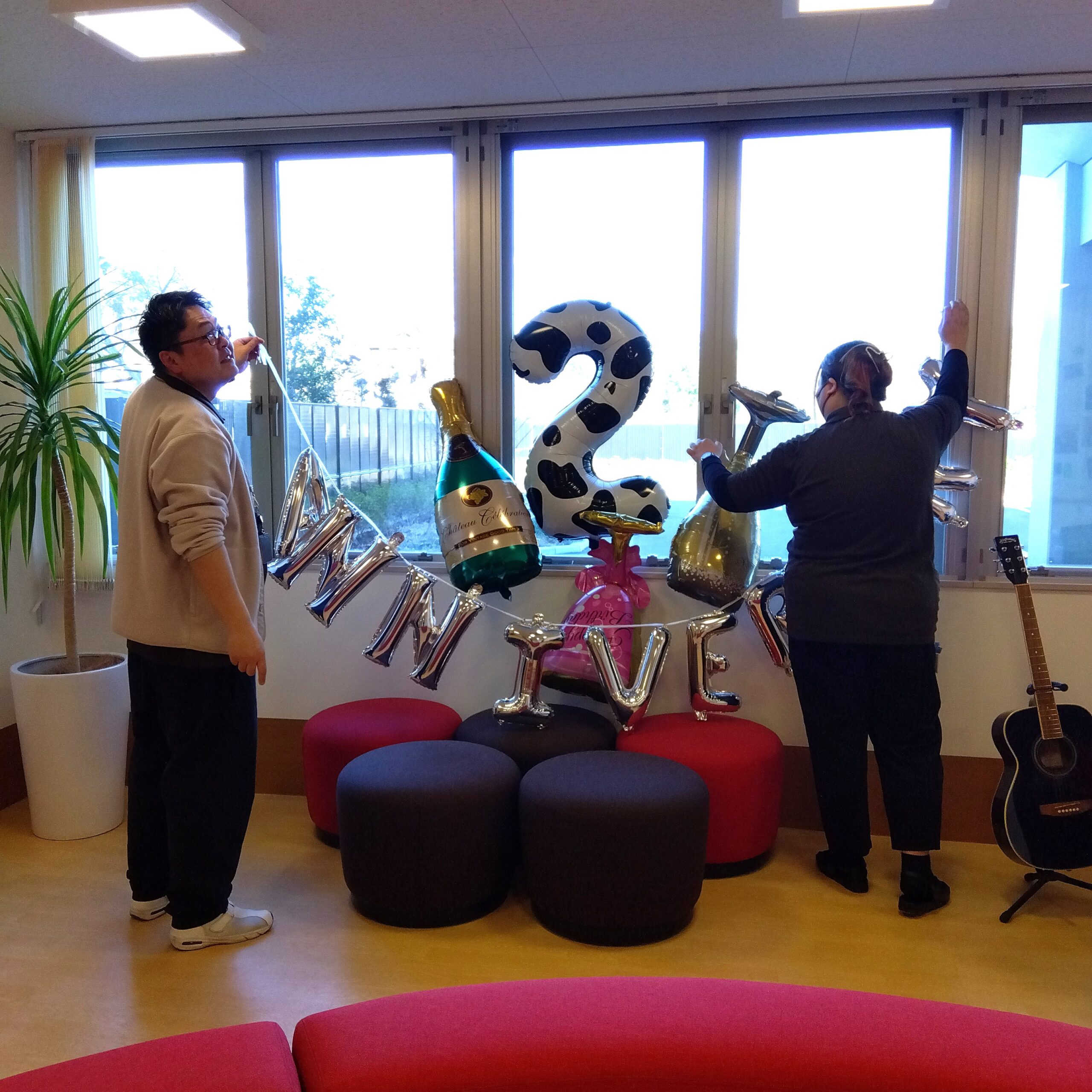 🎊2周年❤️ ほっこり可愛い飾り付けできました🎵