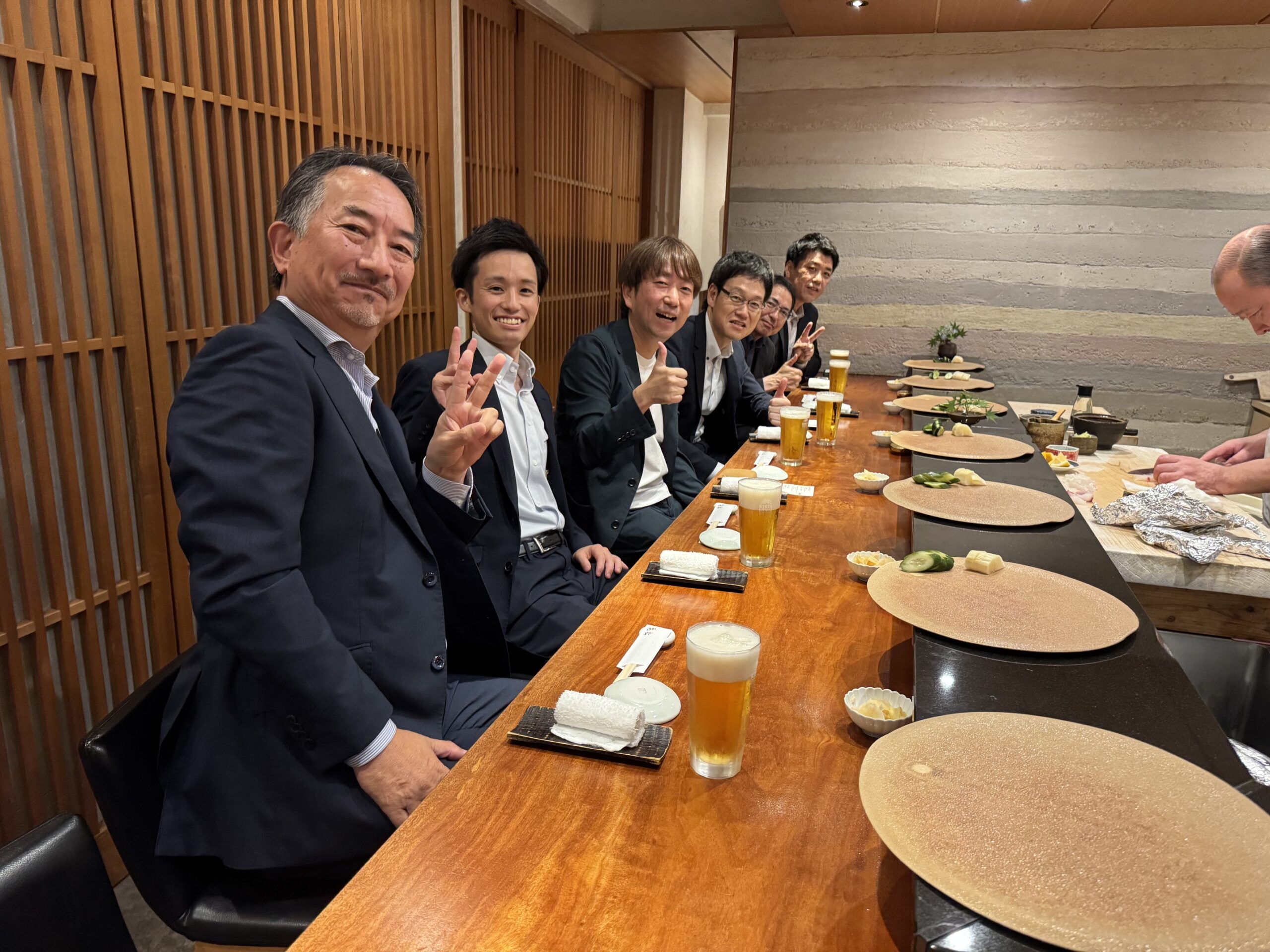 某取引銀行様と会食　in　福岡市