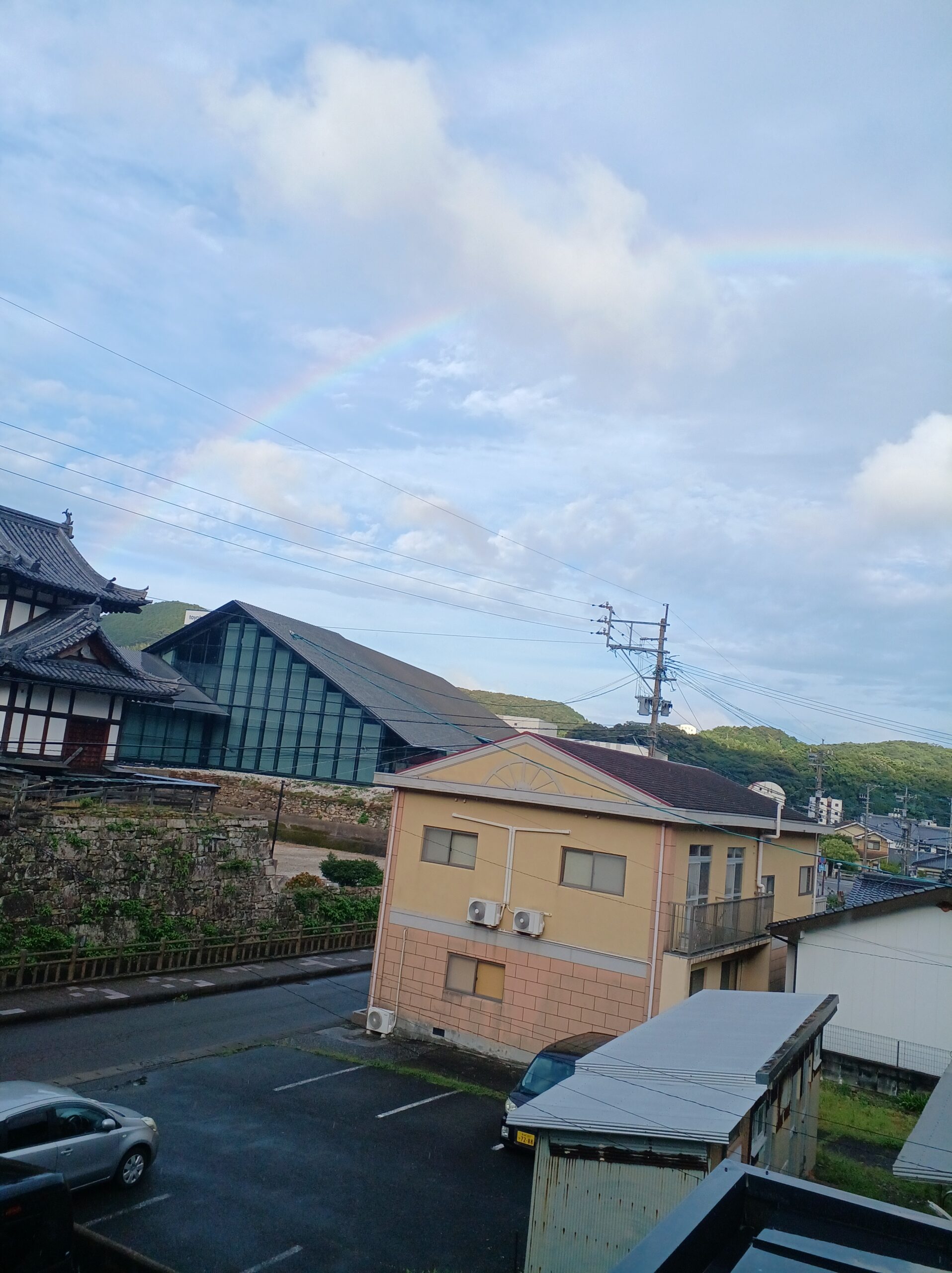 和庵の空から虹が出ましたよーーーーー✨🌈