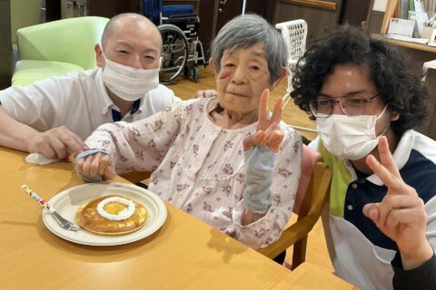 パンケーキ作りレクレーション🥞